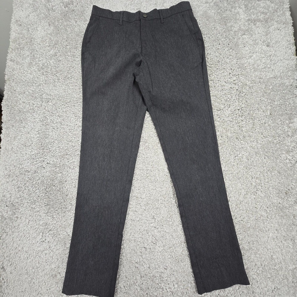 Mizzen+Main Men Performance Stretch Slim Straight‎ Pants 32x33 Office Workwear